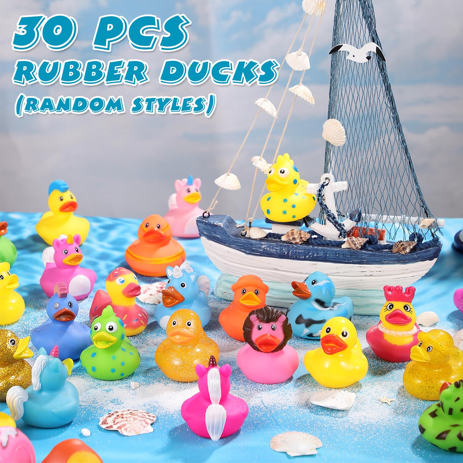 Amazon.co.jp: ゴムアヒル30個詰め合わせプラスチックバルクゴムアヒル